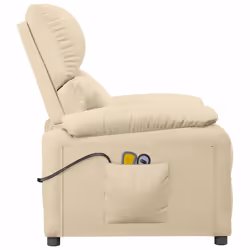 VidaXL 3073826 Fauteuil massant électrique Crème - Vue supplémentaire 5