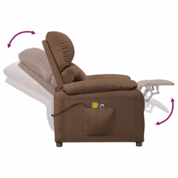 VidaXL 3073829 Fauteuil massant électrique Marron - Vue supplémentaire 8