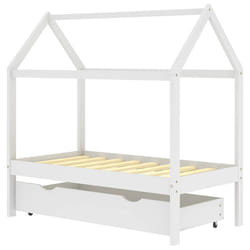 VidaXL 322139 Lit pour enfant Blanc Bois