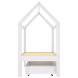 VidaXL 322139 Lit pour enfant Blanc Bois - Vue supplémentaire 4