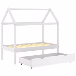 VidaXL 322139 Lit pour enfant Blanc Bois - Vue supplémentaire 5