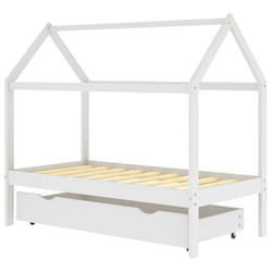 VidaXL 322140 Lit pour enfant Blanc Bois