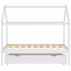 VidaXL 322140 Lit pour enfant Blanc Bois