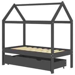VidaXL 322142 Lit pour enfant Gris Bois