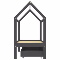 VidaXL 322142 Lit pour enfant Gris Bois - Vue supplémentaire 4