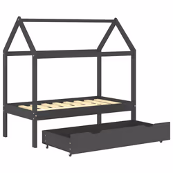VidaXL 322142 Lit pour enfant Gris Bois - Vue supplémentaire 5