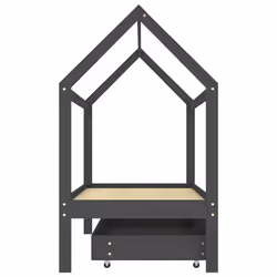 VidaXL 322143 Lit pour enfant Gris Bois - Vue supplémentaire 4