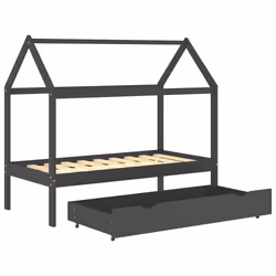 VidaXL 322143 Lit pour enfant Gris Bois - Vue supplémentaire 5