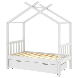 VidaXL 322148 Lit pour enfant Blanc Bois