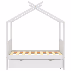 VidaXL 322148 Lit pour enfant Blanc Bois