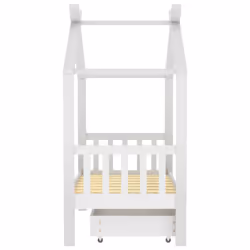 VidaXL 322148 Lit pour enfant Blanc Bois - Vue supplémentaire 4
