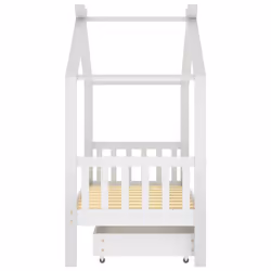 VidaXL 322149 Lit pour enfant Blanc Bois - Vue supplémentaire 4