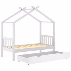 VidaXL 322149 Lit pour enfant Blanc Bois - Vue supplémentaire 5