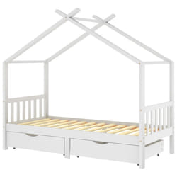 VidaXL 322150 Lit pour enfant Blanc Bois