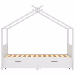 VidaXL 322150 Lit pour enfant Blanc Bois