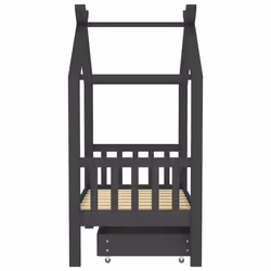 VidaXL 322151 Lit pour enfant Gris Bois - Vue supplémentaire 4