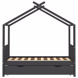 VidaXL 322152 Lit pour enfant Gris Bois