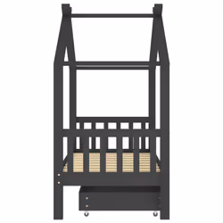 VidaXL 322152 Lit pour enfant Gris Bois - Vue supplémentaire 4