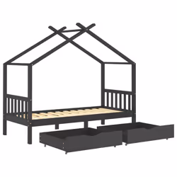 VidaXL 322153 Lit pour enfant Gris Bois - Vue supplémentaire 5