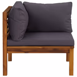 VidaXL 316278 banc de jardin Bois d'acacia, Tissu, Polyester - Vue supplémentaire 3