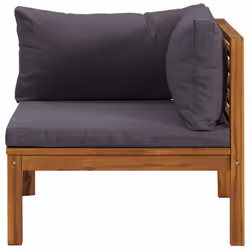 VidaXL 316278 banc de jardin Bois d'acacia, Tissu, Polyester - Vue supplémentaire 4