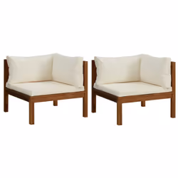 VidaXL 316279, Bois d'acacia, Tissu, Polyester, Adultes et enfants, 690 mm, 690 mm, 625 mm