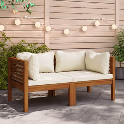VidaXL 316279 banc de jardin Bois d'acacia, Tissu, Polyester