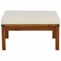 VidaXL 316281 banc de jardin Bois d'acacia, Tissu, Polyester - Vue supplémentaire 8