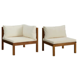 VidaXL 316283 banc de jardin Bois d'acacia, Tissu, Polyester