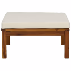 VidaXL 316285 banc de jardin Bois d'acacia, Tissu, Polyester - Vue supplémentaire 8