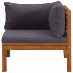 VidaXL 316286 banc de jardin Bois d'acacia, Tissu, Polyester - Vue supplémentaire 4