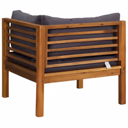 VidaXL 316286 banc de jardin Bois d'acacia, Tissu, Polyester - Vue supplémentaire 5