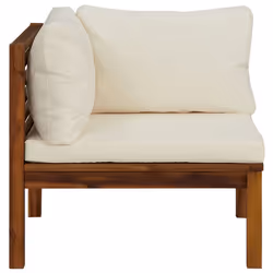 VidaXL 316287 banc de jardin Bois d'acacia, Tissu, Polyester