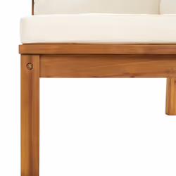 VidaXL 316287 banc de jardin Bois d'acacia, Tissu, Polyester - Vue supplémentaire 6