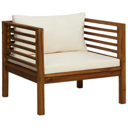 VidaXL 316294 banc de jardin Bois d'acacia, Tissu, Polyester