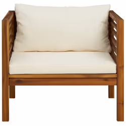 VidaXL 316294 banc de jardin Bois d'acacia, Tissu, Polyester