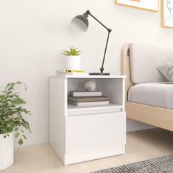 VidaXL 806157, Blanc, Bois, 400 mm, 400 mm, 500 mm, 1 pièce(s)