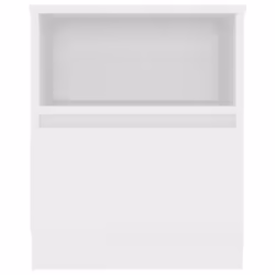 VidaXL 806157 Table de nuit et table de chevet Blanc