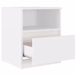 VidaXL 806157 Table de nuit et table de chevet Blanc - Vue supplémentaire 4