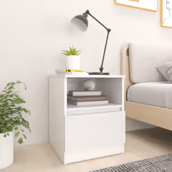VidaXL 806158, Blanc, Bois, 400 mm, 400 mm, 500 mm, 2 pièce(s)