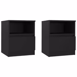 VidaXL 806160, Noir, Bois, 400 mm, 400 mm, 500 mm, 2 pièce(s)