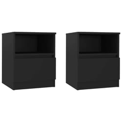 VidaXL 806160 Table de nuit et table de chevet Noir
