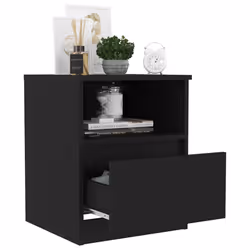 VidaXL 806160 Table de nuit et table de chevet Noir - Vue supplémentaire 6