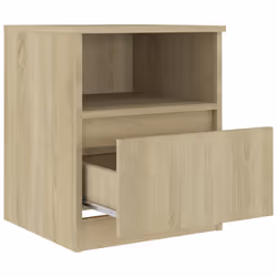 VidaXL 806163 Table de nuit et table de chevet Chêne - Vue supplémentaire 5