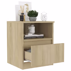 VidaXL 806163 Table de nuit et table de chevet Chêne - Vue supplémentaire 6