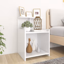 VidaXL 806176 Table de nuit et table de chevet Blanc