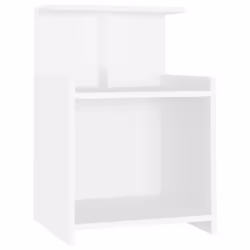 VidaXL 806176 Table de nuit et table de chevet Blanc