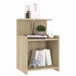 VidaXL 806182 Table de nuit et table de chevet Chêne - Vue supplémentaire 6