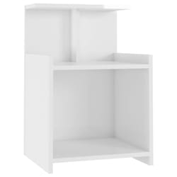 VidaXL 806187 Table de nuit et table de chevet Blanc