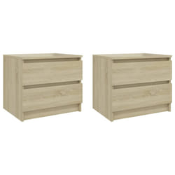 VidaXL 806200 Table de nuit et table de chevet Chêne